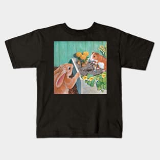 Marigold Planting Time Kids T-Shirt